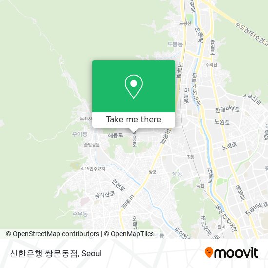 신한은행 쌍문동점 map