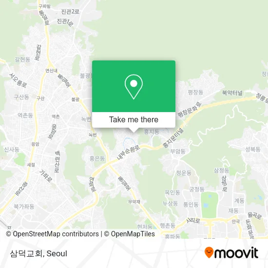 삼덕교회 map
