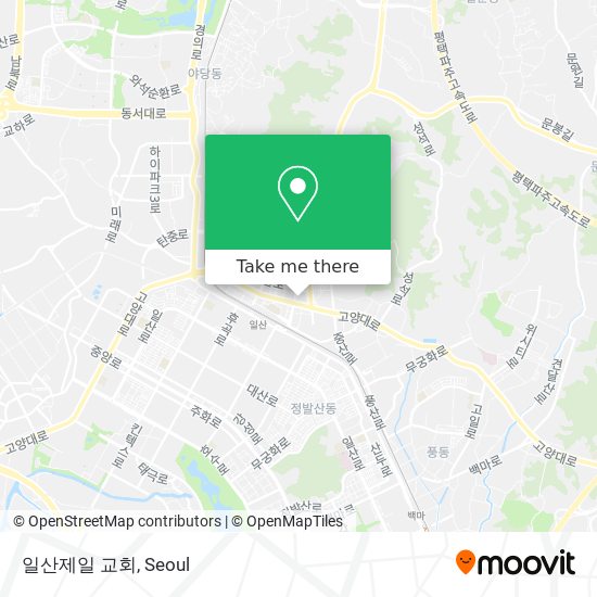 일산제일 교회 map