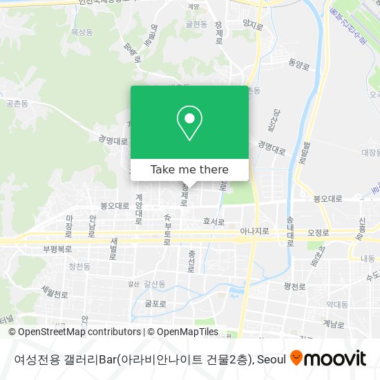 여성전용 갤러리Bar(아라비안나이트 건물2층) map