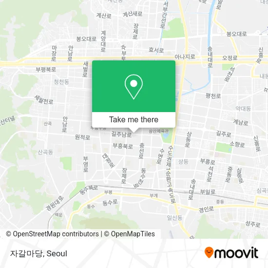 자갈마당 map