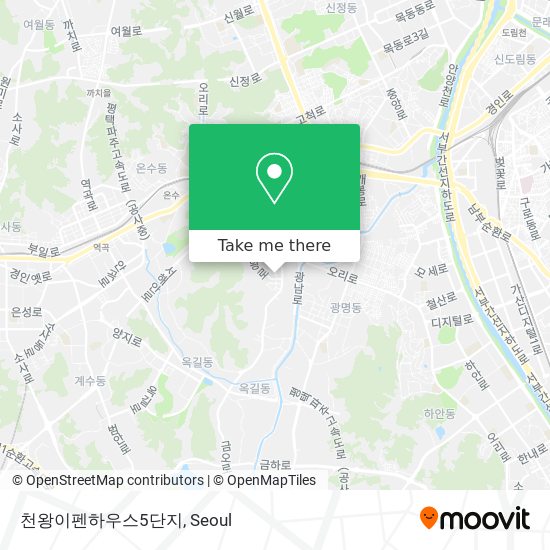 천왕이펜하우스5단지 map