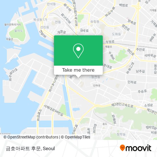 금호아파트 후문 map