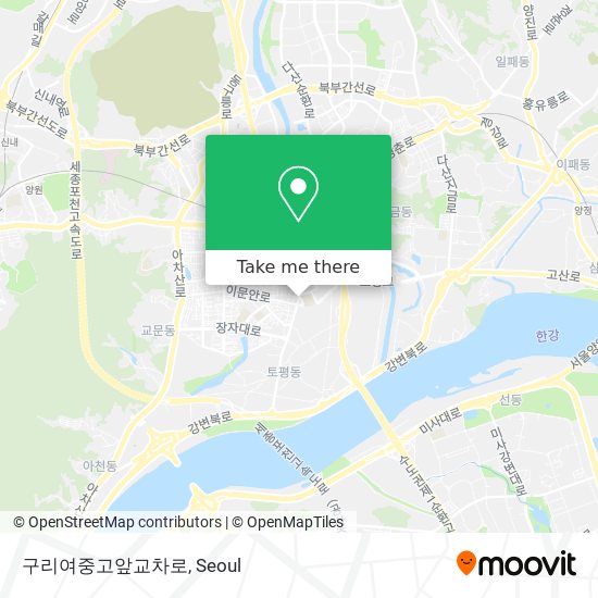 구리여중고앞교차로 map