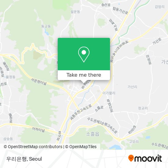 우리은행 map