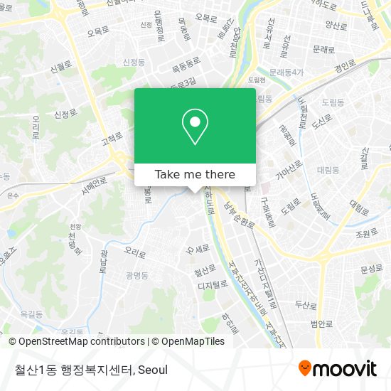 철산1동 행정복지센터 map