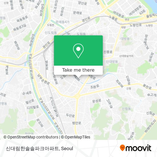 신대림한솔솔파크아파트 map