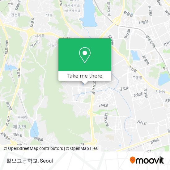 칠보고등학교 map