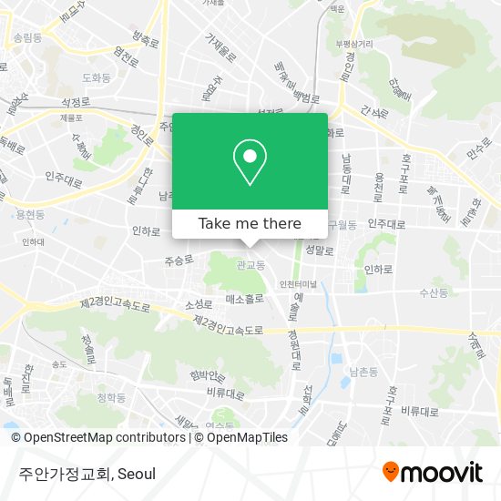 주안가정교회 map