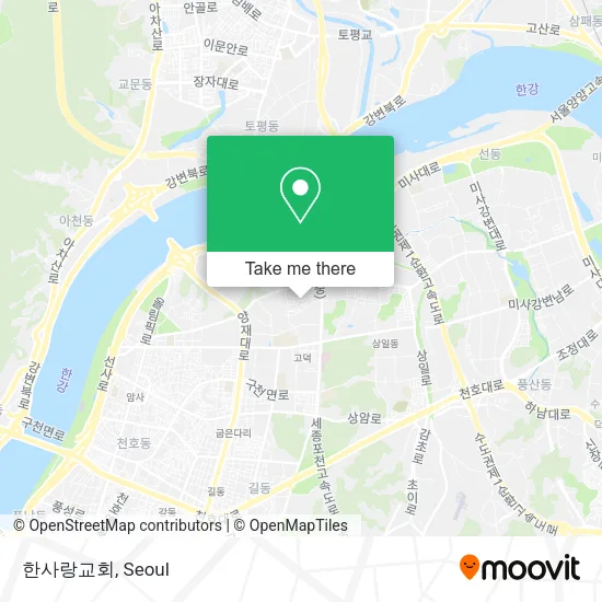한사랑교회 map