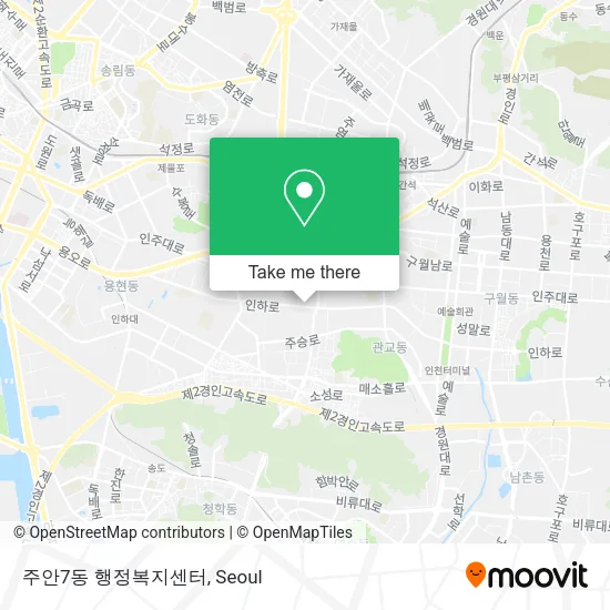 주안7동 행정복지센터 map