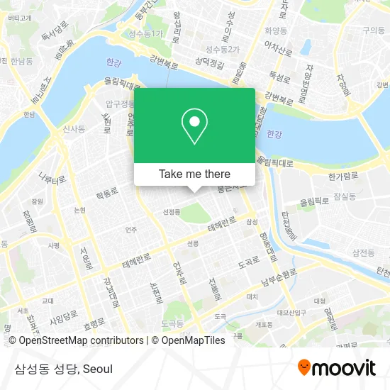 삼성동 성당 map