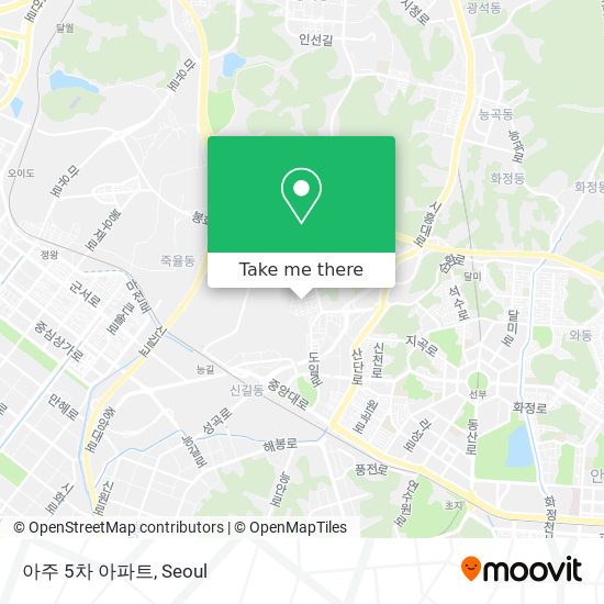 아주 5차 아파트 map