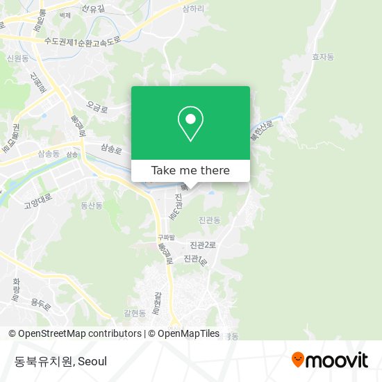 동북유치원 map