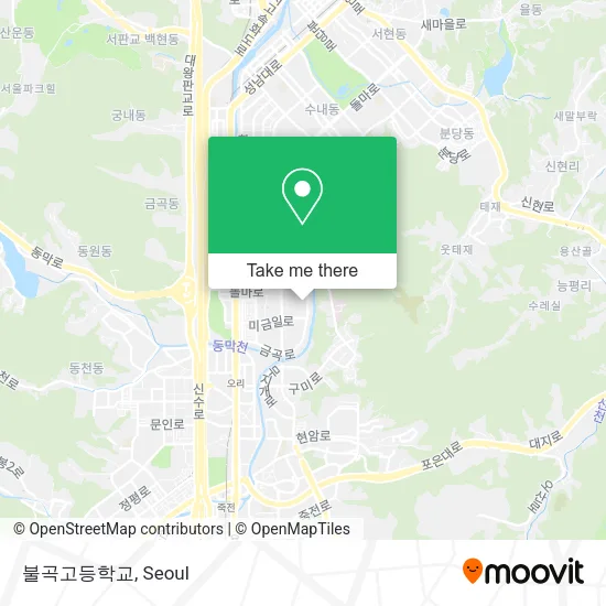 불곡고등학교 map