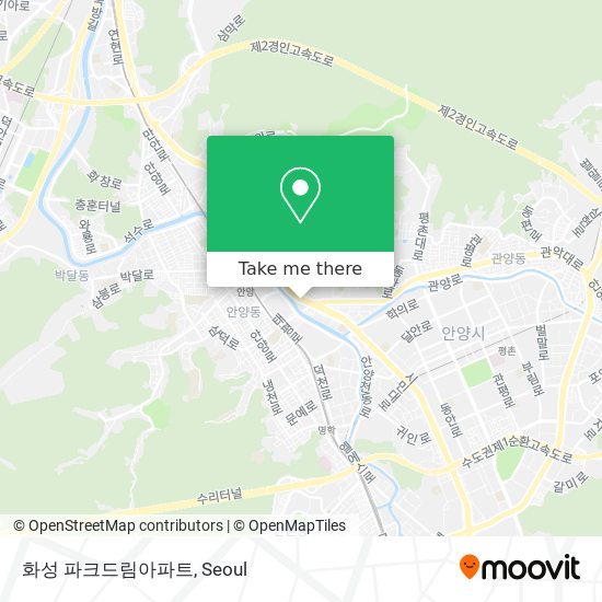 화성 파크드림아파트 map