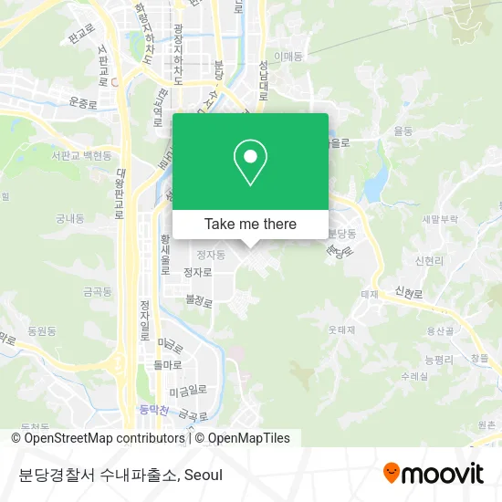 분당경찰서 수내파출소 map