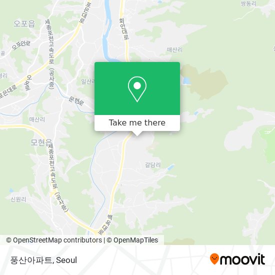 풍산아파트 map