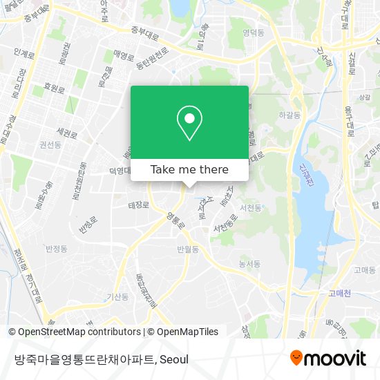 방죽마을영통뜨란채아파트 map