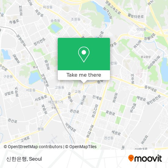 신한은행 map