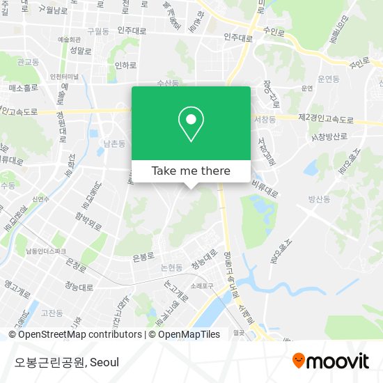 오봉근린공원 map