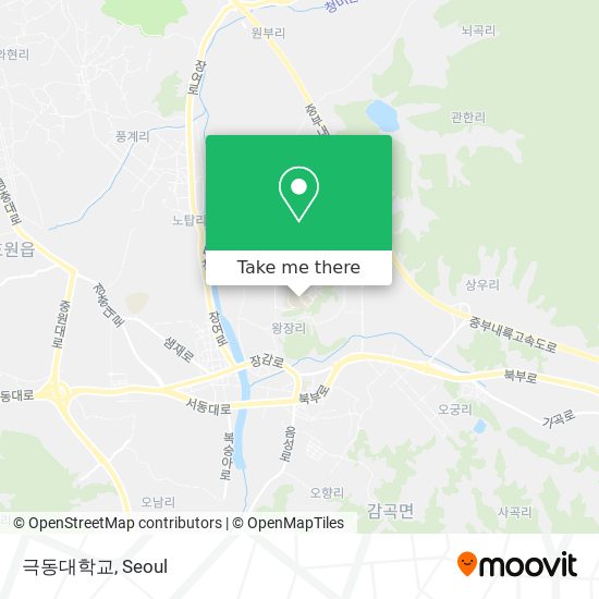 극동대학교 map