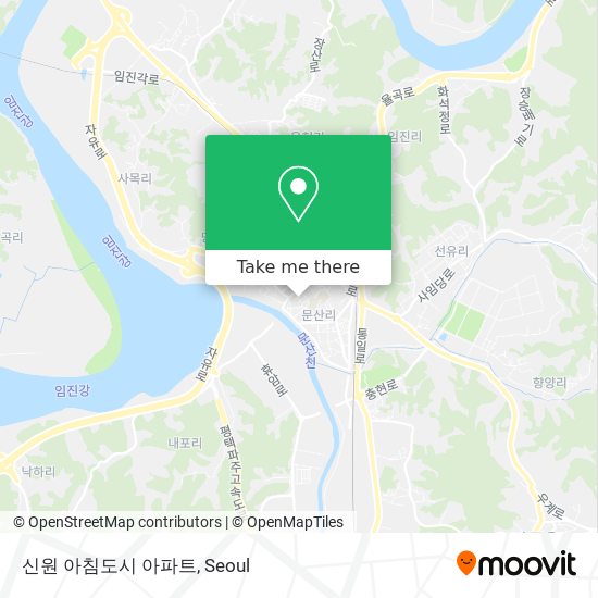 신원 아침도시 아파트 map