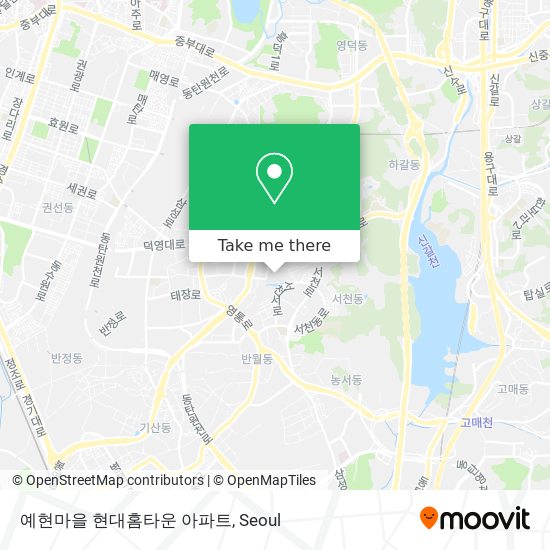 예현마을 현대홈타운 아파트 map