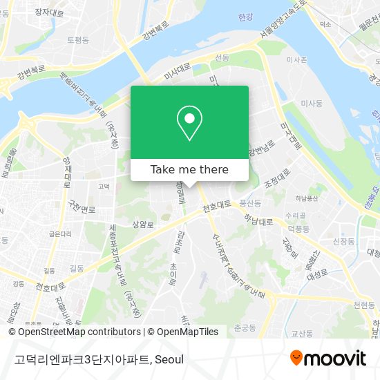 고덕리엔파크3단지아파트 map