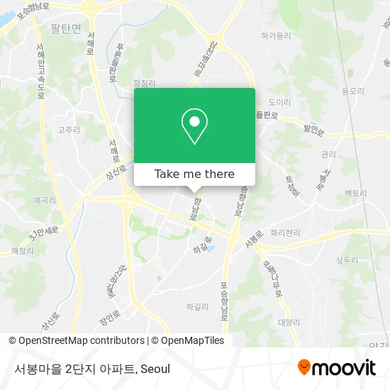 서봉마을 2단지 아파트 map