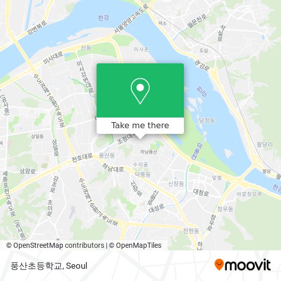 풍산초등학교 map