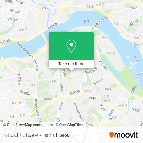 강일리버파크9단지 놀이터 map