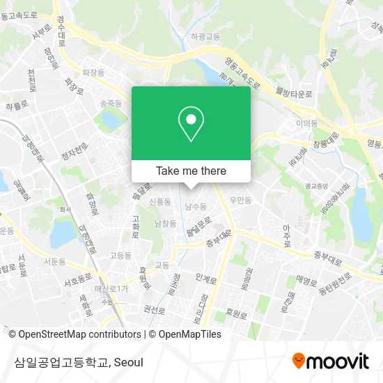 삼일공업고등학교 map
