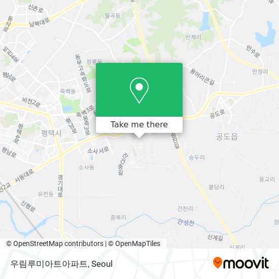 우림루미아트아파트 map