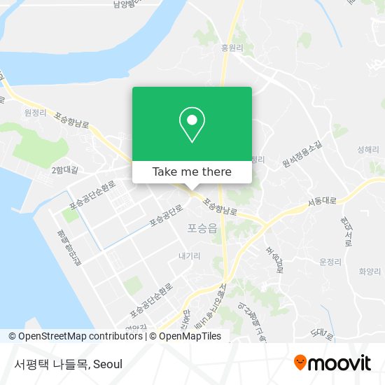 서평택 나들목 map