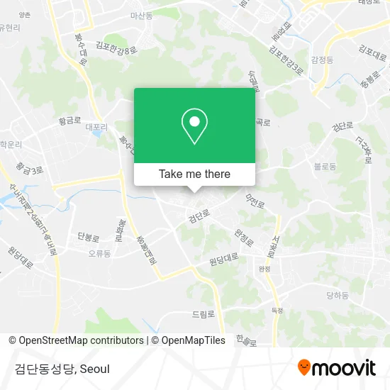 검단동성당 map