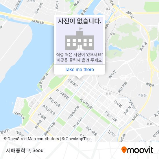 서해중학교 map