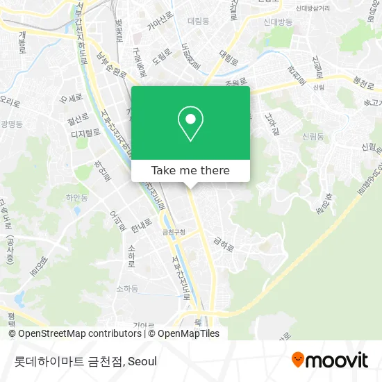 롯데하이마트 금천점 map