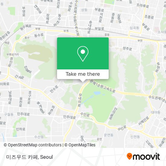 미즈우드 카페 map