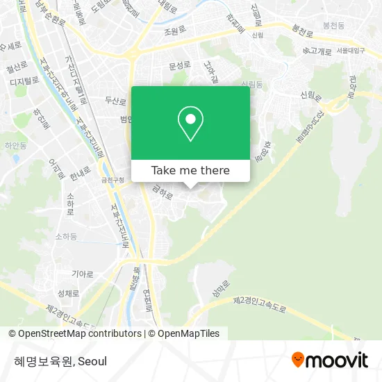 혜명보육원 map