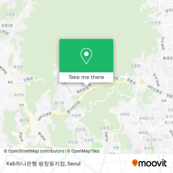 Keb하나은행 평창동지점 map