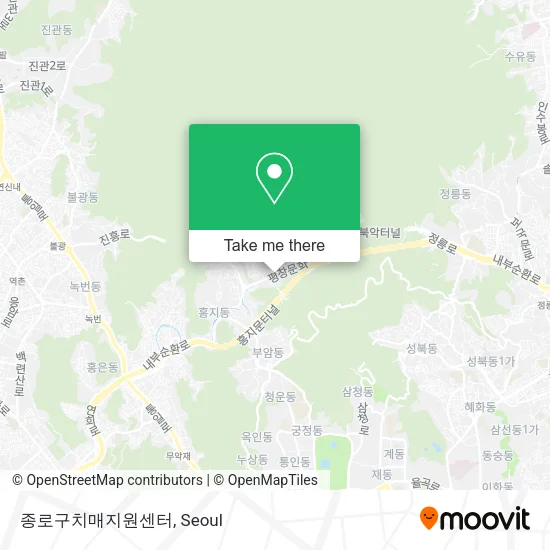 종로구치매지원센터 map