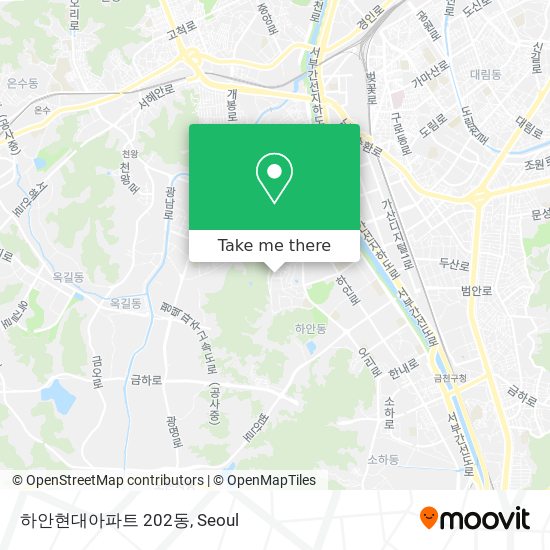 하안현대아파트 202동 map