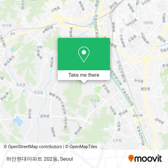 하안현대아파트 202동 map