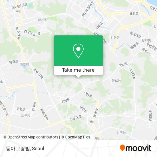 동아그랑빌 map