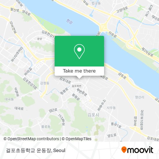 걸포초등학교 운동장 map