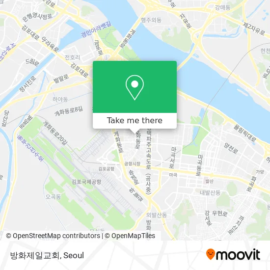 방화제일교회 map
