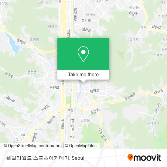 훼밀리월드 스포츠아카데미 map