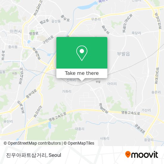 진우아파트삼거리 map