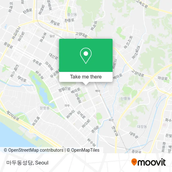마두동성당 map